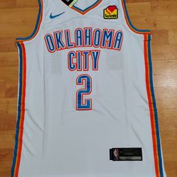 Shai Gilgeous Alexander OKC White Jersey 