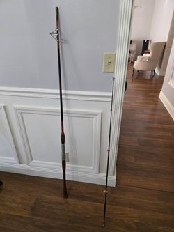 8 foot vintage 2 piece fishing rod