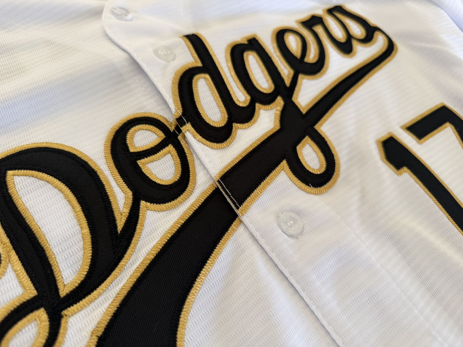 Nike Shohei Ohtani #17 Dodgers Gold World Series Jersey