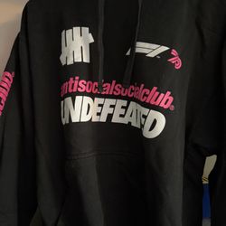Anti Social Social Club x Undefeated - Black Hoodie - Medium