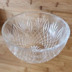 10-inch Wide, Deep, Lead Crystal Bowl