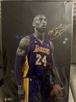 KOBE BRYANT SIGNED POSTER