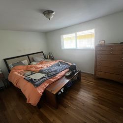 Crate & Barrel King Bed Frame