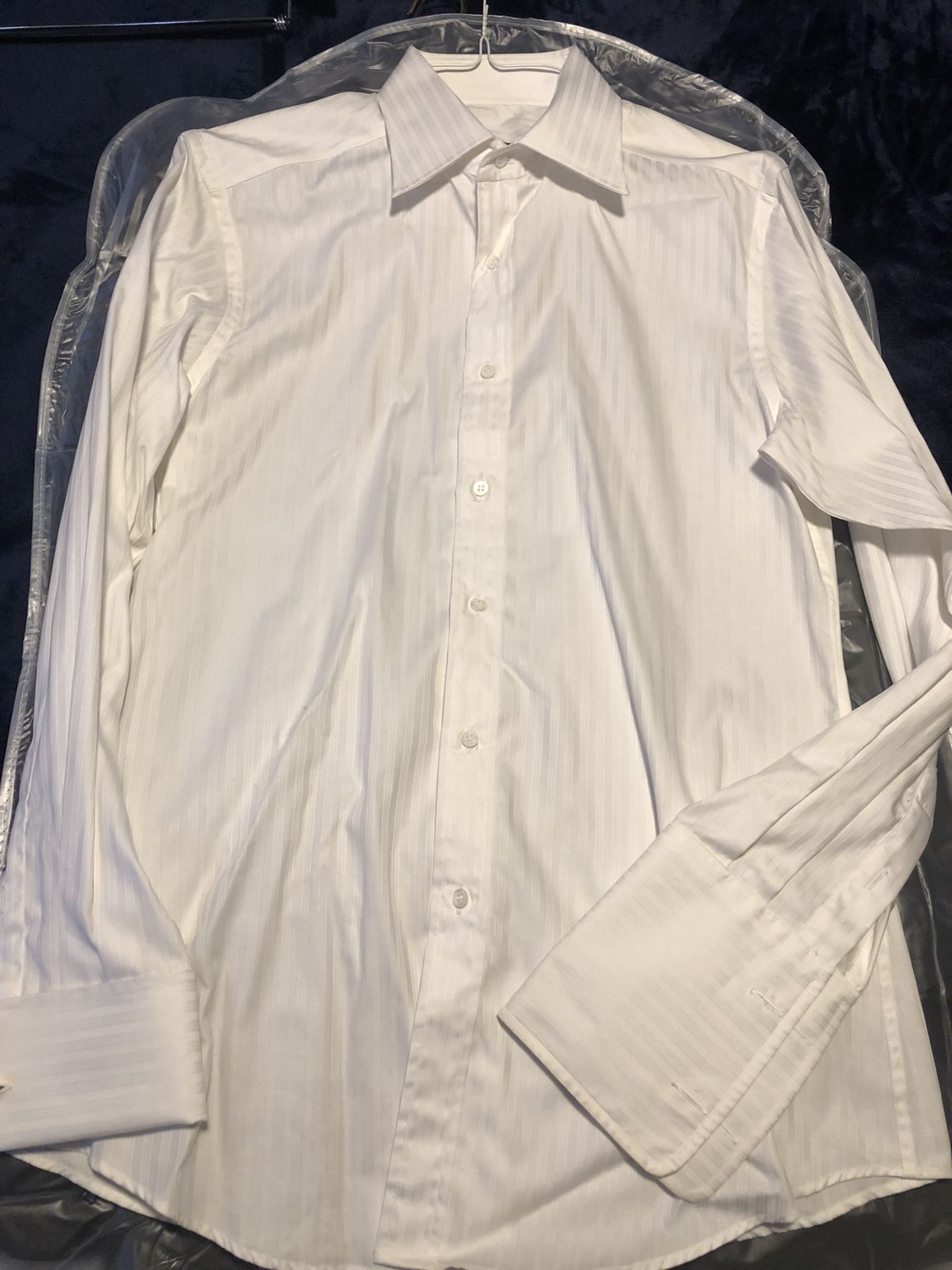 Gucci Men’s 16.5/42 Cufflink Dress Shirt 