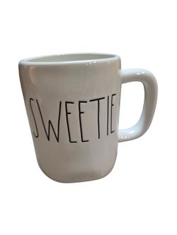 Rae Dunn Sweetie White Coffee Mug Farmhouse Valentine's Day