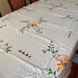 Tablecloth Handmade Appliqué 