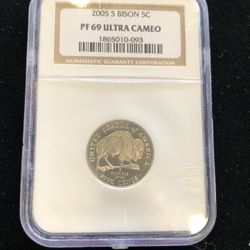 2005-S Buffalo Nickel. PF69 Ultra Cameo - NGC