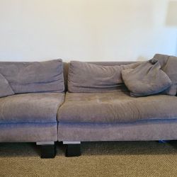 Goose Feather Couch With Ottoman