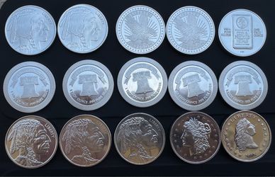 25x 1OZ SILVER ROUNDS .999 FINE SILVER