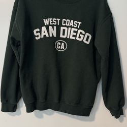 West Coast San Diego Graphic Crewneck Sweatshirt – Size M