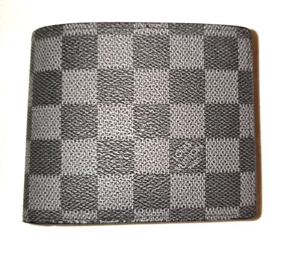 Louis Vuitton Wallet Black Grey