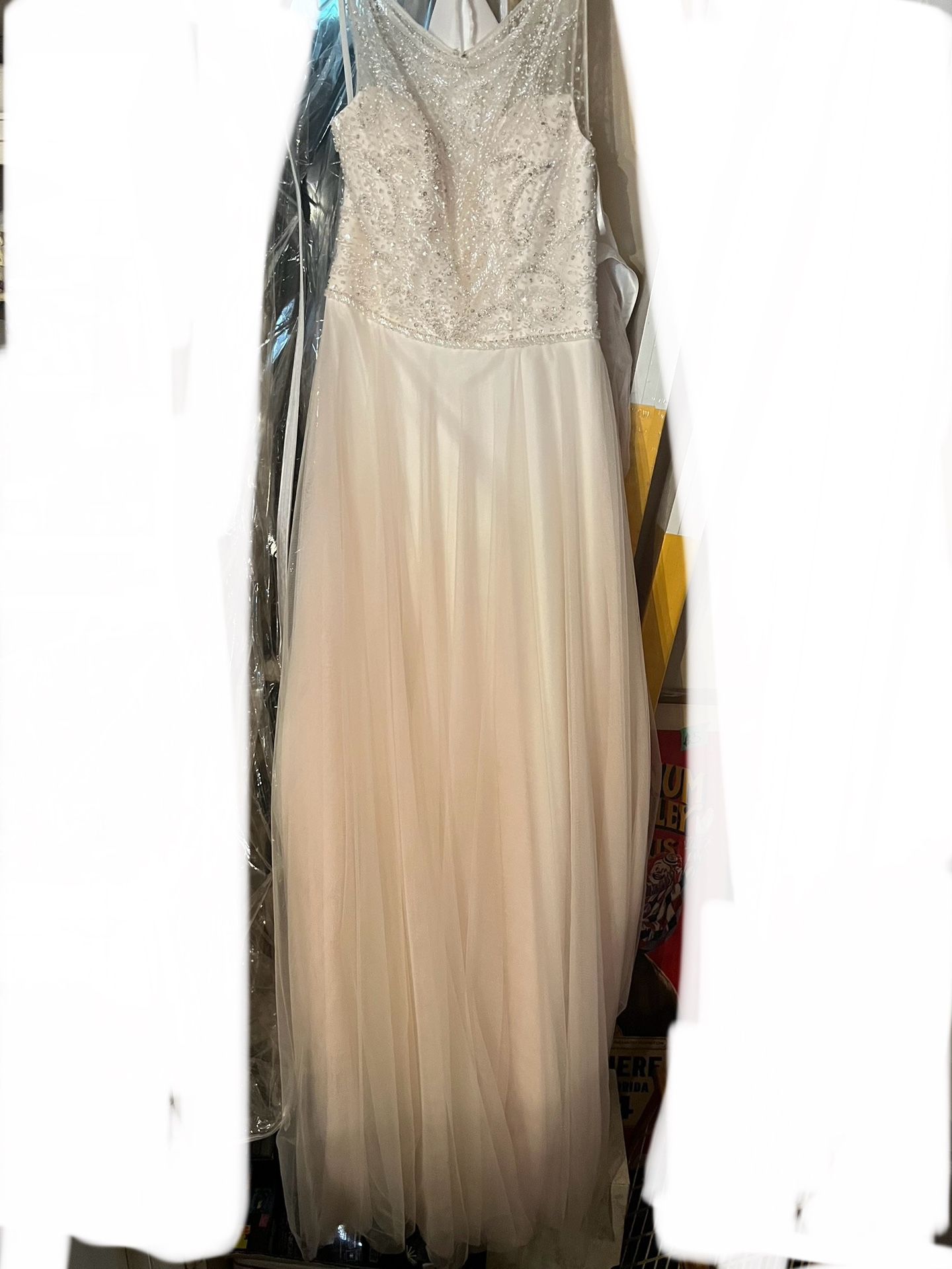 Camille La Vie Blush Wedding Dress Size 8 - coffeafoods.com