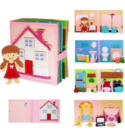 Girl Pretend Play Busy Book! Brand new! See all pics!