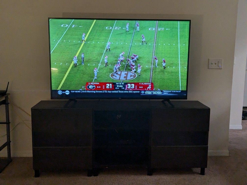 TCL 65 inch LED 4K Google TV with TV Stand