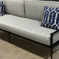 RESTORATION HARDWARE TROUSEDALE ALUMINUM 8 FOOT SOFA - NEW 