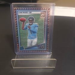 2025 - Rated Rookie Cameron Ward #350 Optic Preview Football Emoji Prizm (RC)