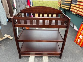 Walnut Baby Changing Table