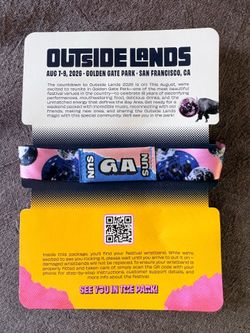 Sunday Outside Lands 2026  GA Wristbands