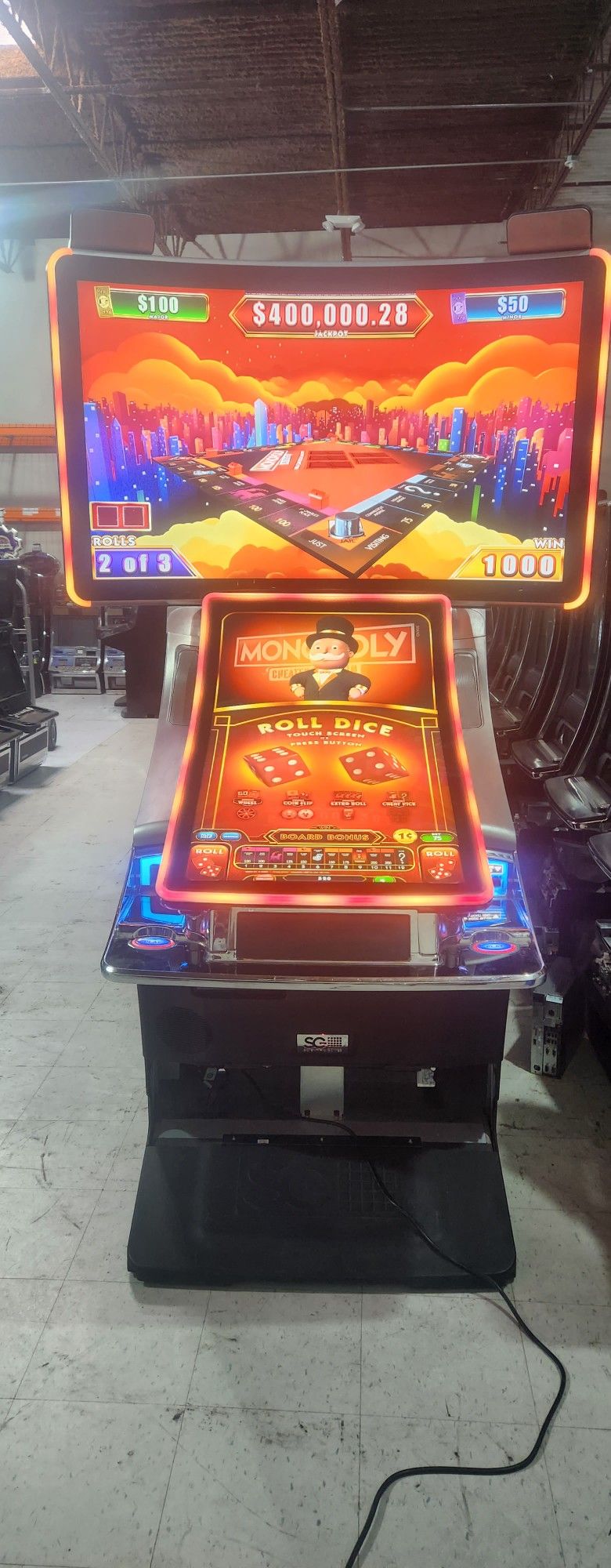Monopoly Cheaters Edition Slot Machine. RARE