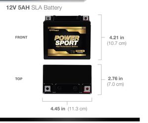 New Battery 12 Volt 5 Ah Is Small