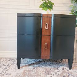 American Drew "Wavy Front" MCM Nightstand / Accent Cabinet