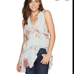 Free People floral tunic
