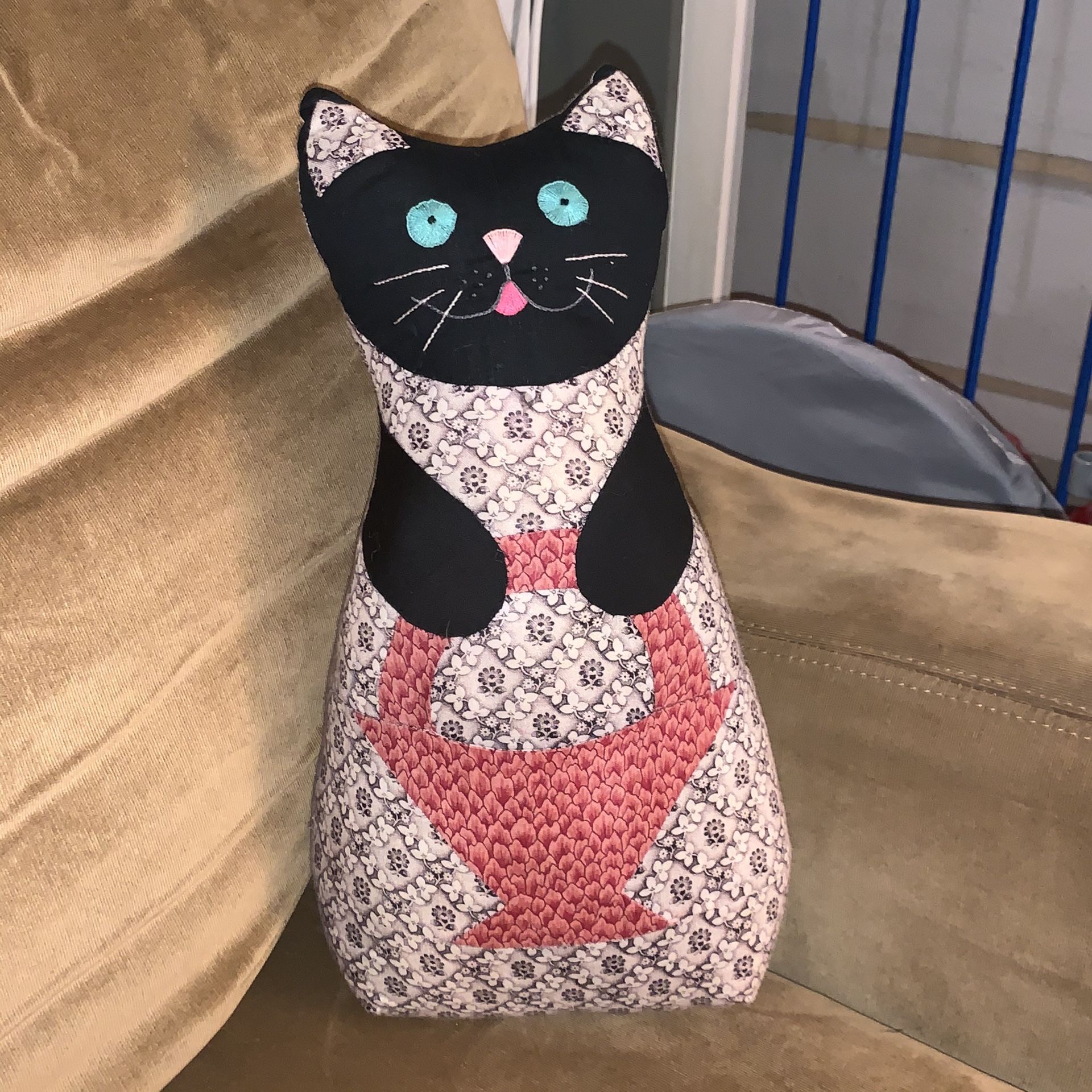 Patchwork cat doll