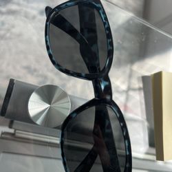 Blue Leopard Sunglasses 