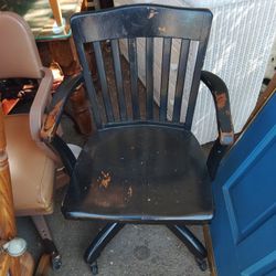 Antique Lawyers Desk Chair It Rocks It Rolls It's Vintage It's Cool