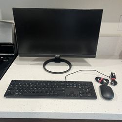 Computer Screen, Keyboard, Mouse