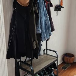 Bench with Coat Rack