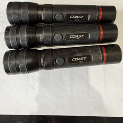 COAST FLASHLIGHT CF1000R 3-PACK