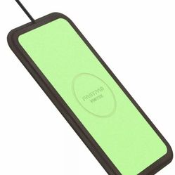 Ultra-Slim Qi Wireless PU Leather lot Charging Pad FastCharge Water Resis noHeat