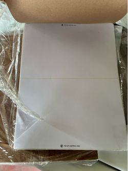 2 big side shipping labels packet brand new