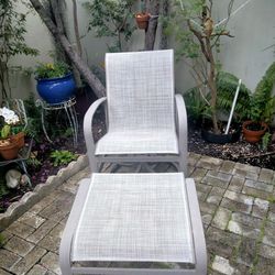 Patio Chair & Ottoman