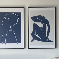 36 X 24 Framed Stretched Canvas Art Pieces 