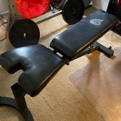 Workout Bench With Attachment Included 