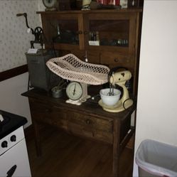 Antique Bakers Cabinet