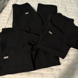 Figs Scrub set - Black