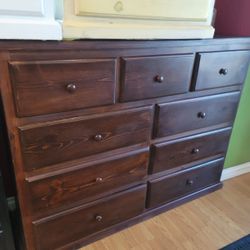 Dresser 9 Drawers 100% Pinewood 🌲