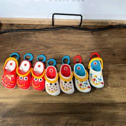Mcdonald’s Toy Crocs Keychains 2024. Total Of 7