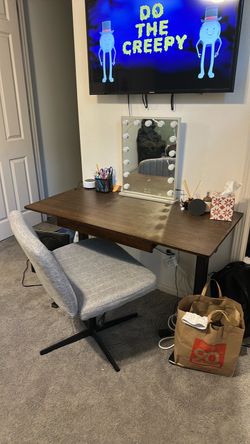 Desk and chair