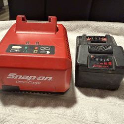 Snap on charger and one battery