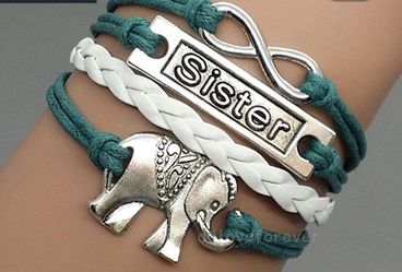 Sister infinity bracelet
