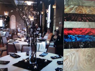 Rose squares wedding party catering