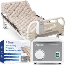 Alcedo Alternating Air Pressure Mattress Pad for Bed Sore and Ulcer Prevention
