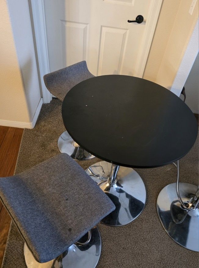 Contemporary Bistro Table and Chair Set