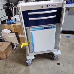 Waterloo Healthcare Medical Grade Refrigerator Two Drawer Cart Lock