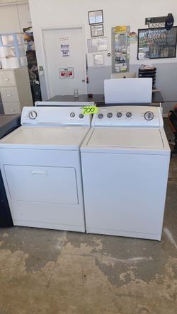 Whirlpool White Top-Load Washer & Gas Dryer Set