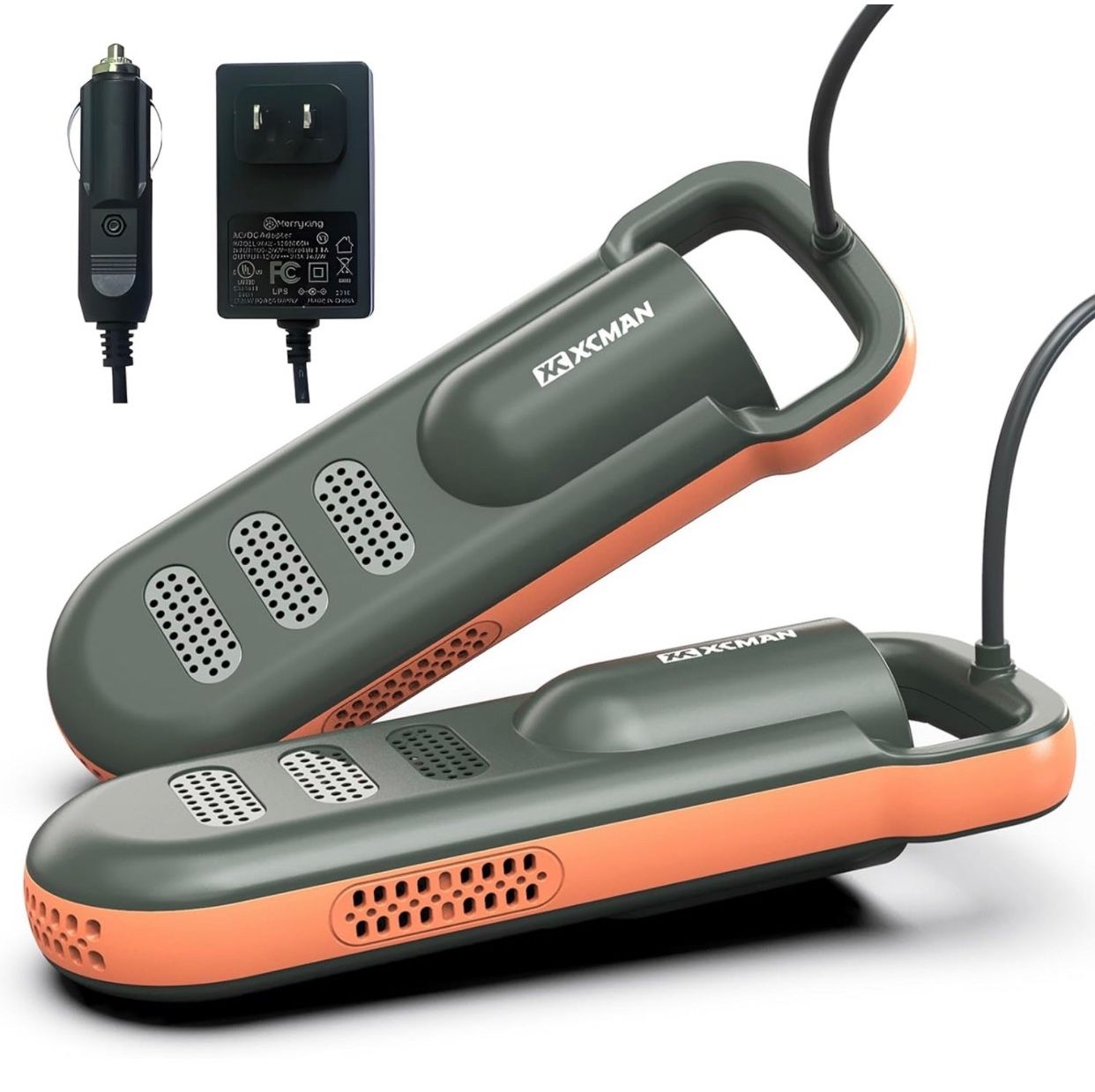 New Portable Electric Shoe and Boot Dryer, 12V Cigarette Lighter Adapter or 120V a/c power